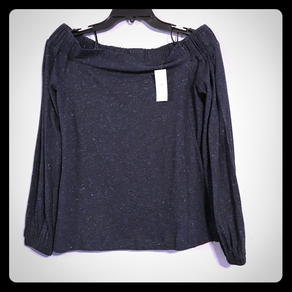 Loft blue shirt with silver specks